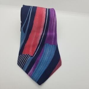 vintage Zylos George Machado abstract multicolor tie 59 in long 3.75 in wide